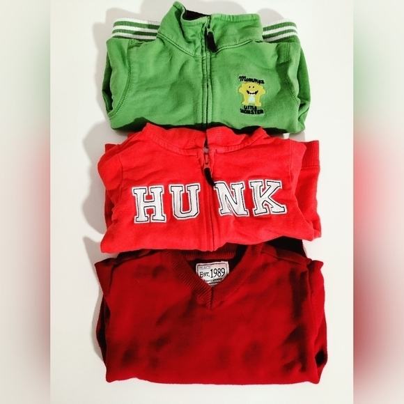 Carter's Baby Boy Hoodies and Sweater Set of Three Size 18 Months - Picture 15 of 15